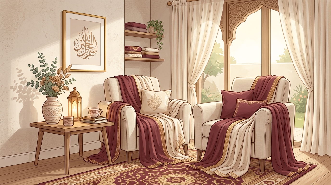 7 Tips Memanfaatkan Hijab Syar'i untuk Dekorasi Rumah yang Menawan