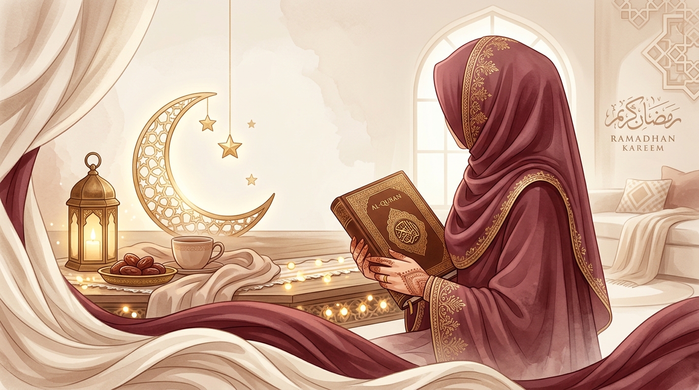 5 Cara Menciptakan Keceriaan Ramadhan dengan Hijab Syar'i