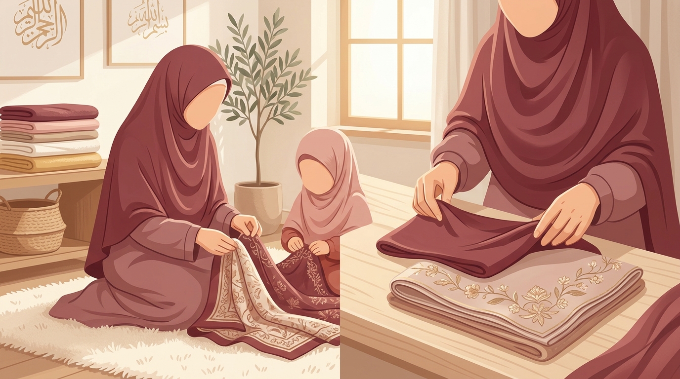 Momen Menyentuh: Merawat Hijab Syar'i Bersama Si Kecil