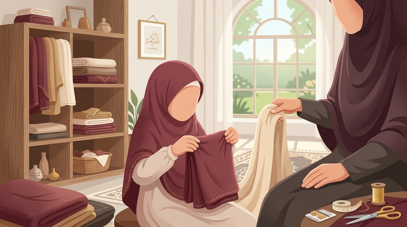 Kreativitas di Rumah: Cara Mengajarkan Kemandirian Lewat Hijab Syar'i