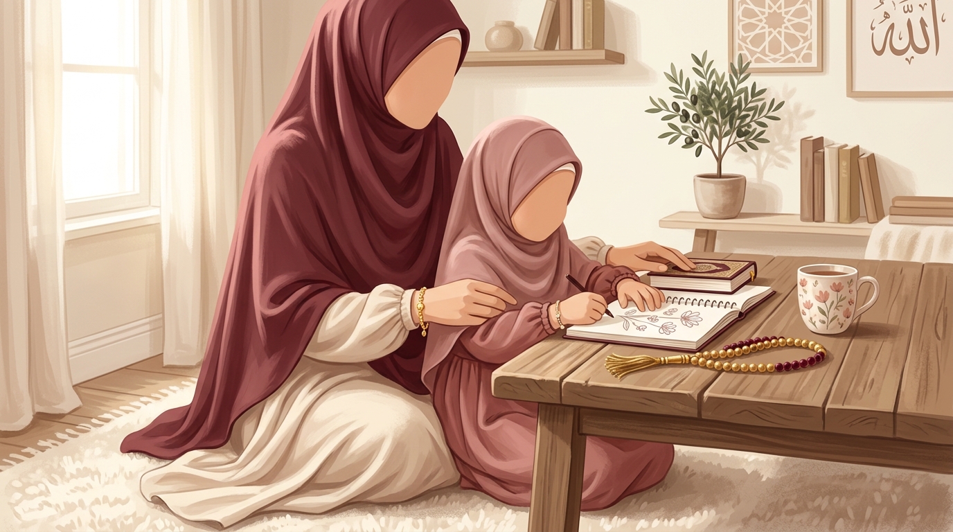 Mengajarkan Anak Cinta Hijab Syar'i di Aktivitas Harian