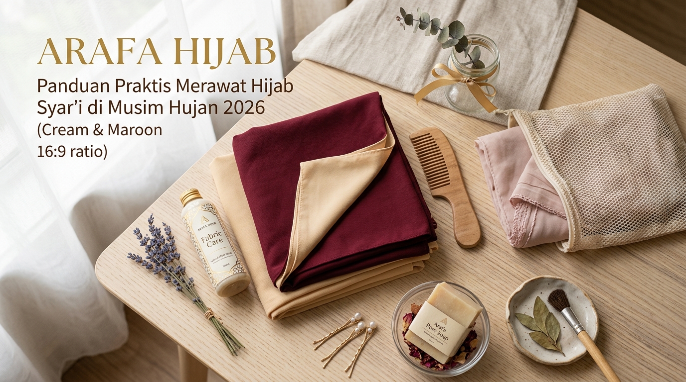 Panduan Praktis Merawat Hijab Syar'i di Musim Hujan 2026